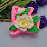 Magnolia Flower Silicone Mold Cake Decorating Tool for Crafts, Resin,Polymer Clay.