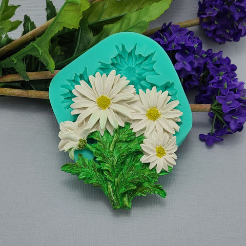 Chrysanthemum Flower Silicone Mold Cake Decorating Tool for Crafts, Resin,Polymer Clay.