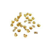 Set of 300 gold butterfly earring backs – metal stud earring stoppers for DIY jewelry making and earring repair