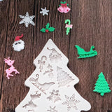 Christmas Tree Pine Tree Silicone Mold Cake Decorating Tool for Crafts, Resin, Polymer Clay.