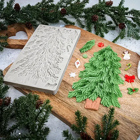Christmas Tree  Silicone Mold Fondant Mould Cake Decorating Tool