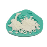 Goose  with Flowers Silicon Mold for Crafts, Resin, Scrapbooking, Polymer Clay.