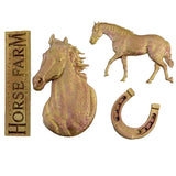 Horse & Horseshoe Silicone Mold Fondant Mould Cake Decorating Tool