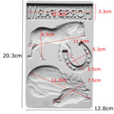 Horse & Horseshoe Silicone Mold Fondant Mould Cake Decorating Tool