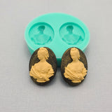 Lady Bust 2 Cameos Flexible Silicone Mould for Crafts, Jewelry, Resin,  Polymer Clay.
