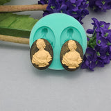Lady Bust 2 Cameos Flexible Silicone Mould for Crafts, Jewelry, Resin,  Polymer Clay.