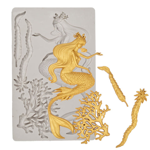 Mermaid Silicon Mold  Flexible Silicone Mould for Crafts