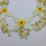 Jade Stone Seed Beads Beadwork  Bead Woven  Seed Beads  Handmade Necklace.
