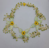 Jade Stone Seed Beads Beadwork  Bead Woven  Seed Beads  Handmade Necklace.