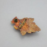 Red Currant Electroformed Brooch Unique Victorian Pin.