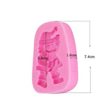 Christmas Santa Claus Silicon Mold  for Crafts, Resin, Scrapbooking, Polymer Clay.