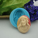 Silicone Mold Jesus Flexible for Crafts, Jewelry.