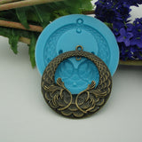 Silicone Mold Pendant Ornament Jewelry Making Resin Polymer Clay.