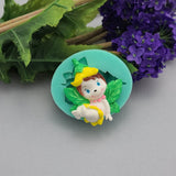 Sitting Leaf Fairy Silicone Mold for Resin, Clay, Fondant