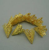 Filigree Cone Bead Caps 20 mm - FINDINGS STOP