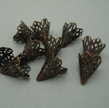 Filigree Cone Bead Caps 20 mm - FINDINGS STOP