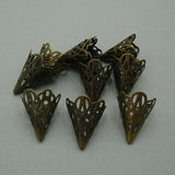 Filigree Cone Bead Caps 20 mm - FINDINGS STOP