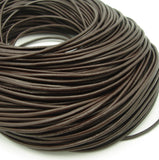 Genuine Leather Cord Round 2 mm Diameter - FINDINGS STOP