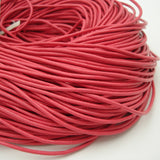 Genuine Leather Cord Round 2 mm Diameter - FINDINGS STOP