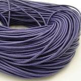 Genuine Leather Cord Round 2 mm Diameter - FINDINGS STOP