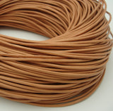 Genuine Leather Cord Round 2 mm Diameter - FINDINGS STOP