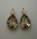 Glass Pendant in Brass Settings - FINDINGS STOP