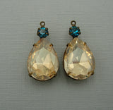 Glass Pendant in Brass Settings - FINDINGS STOP