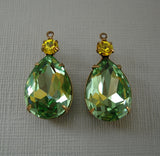Glass Pendant in Brass Settings - FINDINGS STOP