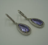 Amethyst, Wedding Earrings, Dangle Earrings, Wedding Bridal Bridesmaid Jewelry Gift