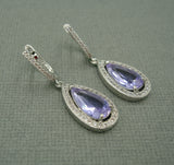 Amethyst, Wedding Earrings, Dangle Earrings, Wedding Bridal Bridesmaid Jewelry Gift