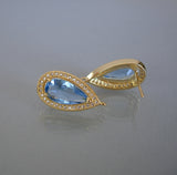 Cubic Zirconia 18K Gold Plated Ear Stud - FINDINGS STOP
