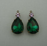Glass Pendant in Brass Settings - FINDINGS STOP