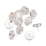 Earring Cabochon Settings, Cabochon Tray, Ear Post. - FINDINGS STOP