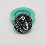 Praying Holy Mary Flexible Silicone Mould for Crafts, Jewelry, Resin, Clay.