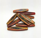 Acrylic Beads Imitation Wood Horse Eye SaddleBrown (6 Beads)