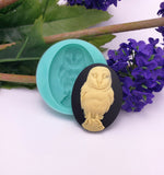 Silicone Mold Barn Owl  for Crafts, Jewelry, Resin, Polymer Clay.