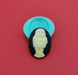 Silicone Mold Barn Owl  for Crafts, Jewelry, Resin, Polymer Clay.