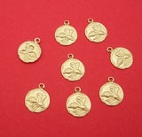 Bee Tiny Charm Brass Stamping Pendant Jewelry Findings
