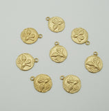 Bee Tiny Charm Brass Stamping Pendant Jewelry Findings