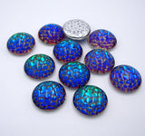 Cabochons Glass Transparent Snakeskin Mosaic - FINDINGS STOP