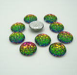 Cabochons Glass Transparent Snakeskin Mosaic - FINDINGS STOP