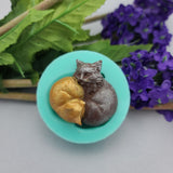 Silicone Mold Kittens Flexible for Crafts,  Resin, Polymer Clay.