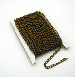 Twist Curb Unfinished Chain-3.9x2.8x0.7mm Jewelry Making Supply