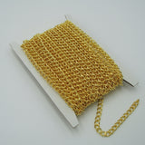 Twist Curb Unfinished Chain-3.9x2.8x0.7mm Jewelry Making Supply