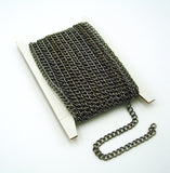 Twist Curb Unfinished Chain-3.9x2.8x0.7mm Jewelry Making Supply