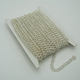 Twist Curb Unfinished Chain-3.9x2.8x0.7mm Jewelry Making Supply