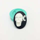 Silicone Mold Pirate Skull  for Crafts, Jewelry, Resin,  Polymer Clay.