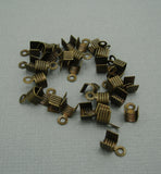 100pcs-Brass Cord End Tips Terminator Jewelry supply