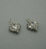 Clear Cubic Zirconia CZ Rhodium Plated Pendant