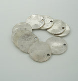 Wavy Disk Stamping Blanks Tag Charms Round
